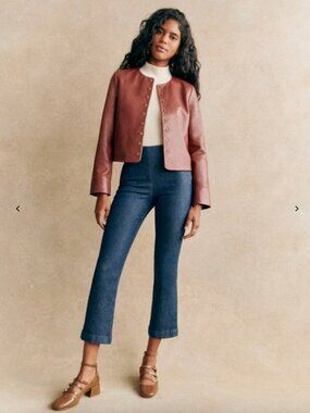 Sezane Ciara Trousers - Indigo (Size: 6)